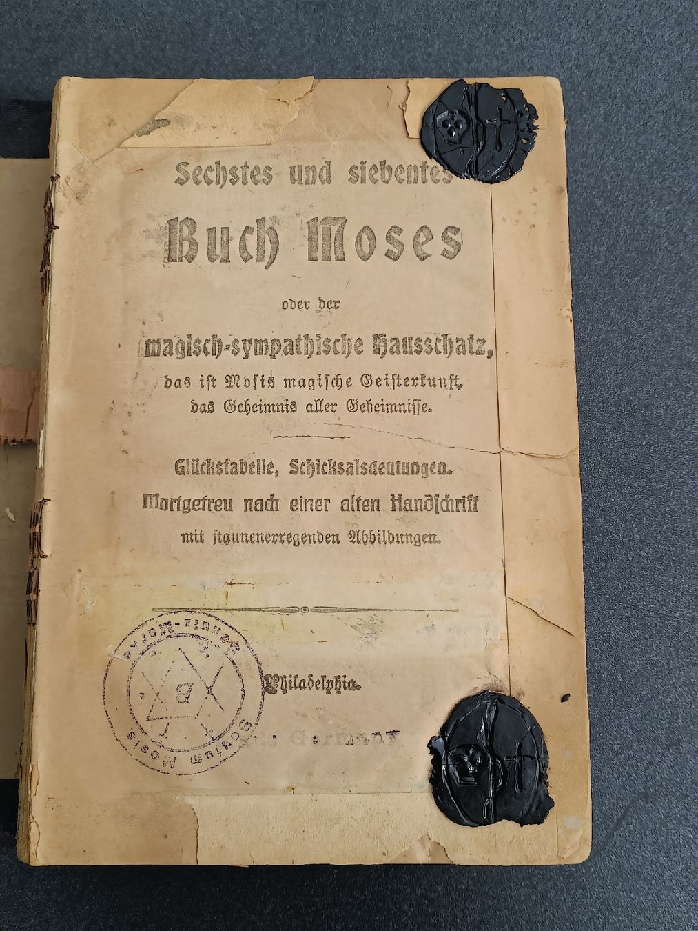 Libri: Antikes Buch / Sechstes und siebtes Buch Moses – Usato da Brugg AG venduto da Ente015