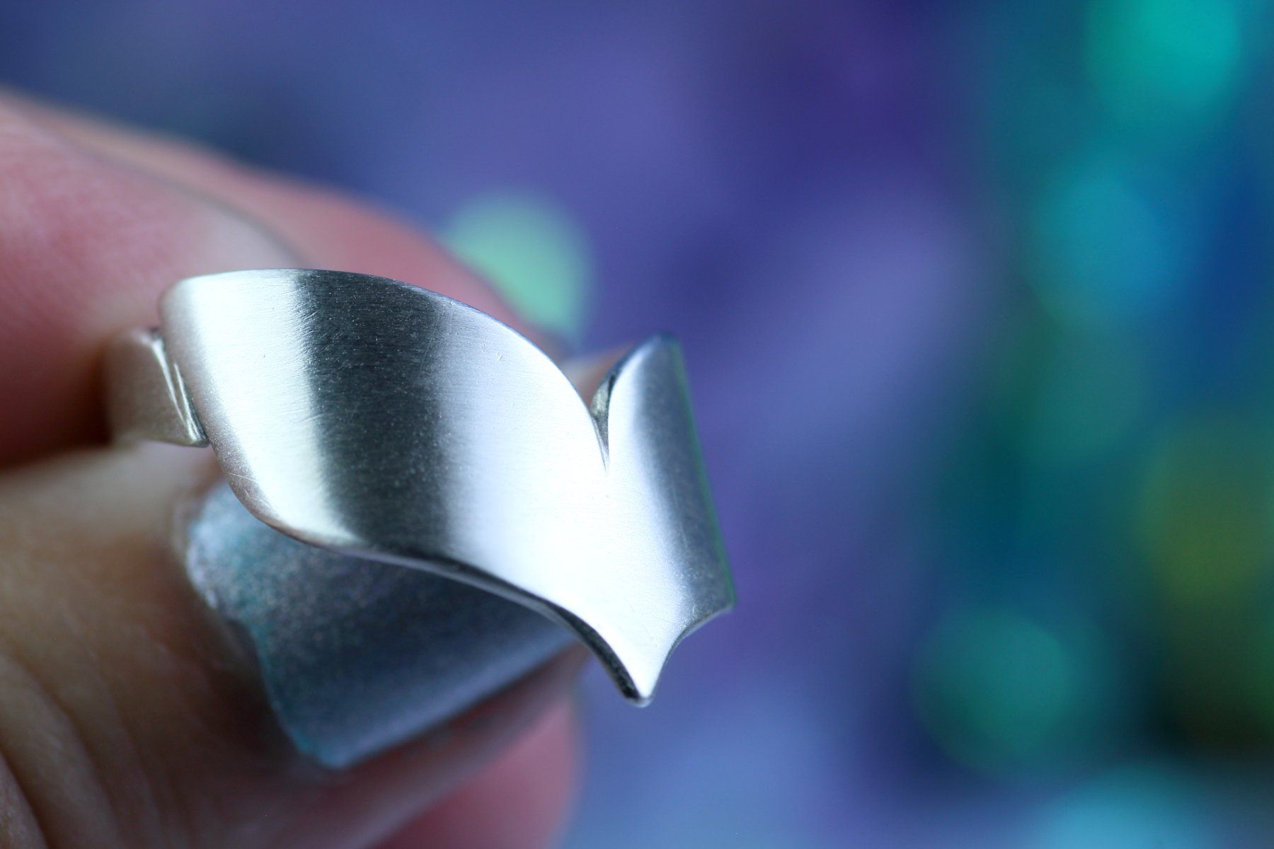 Anelli: MARELIA Ring · Designer Silberring 925 mit matter Oberfläche – Nuovo e nell'imballaggio originale da Bern venduto da OSONO.Design 1