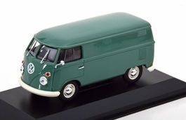 VW T1c Lieferwagen 1963-1967 dunkelgrün / weiss    1:43