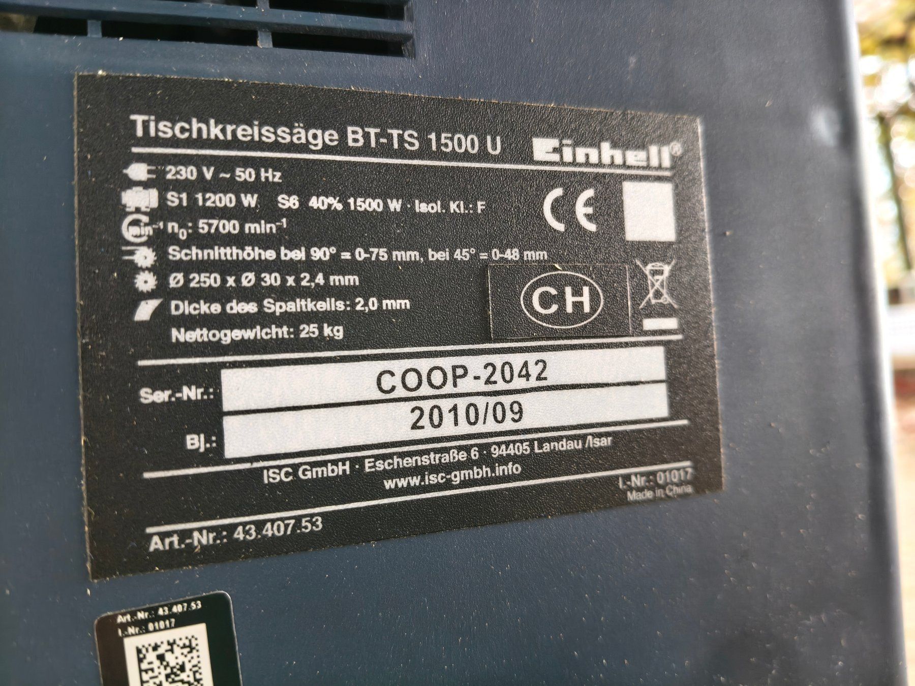 Einhell Sägen: Einhell Tischkreissäge – Gebraucht aus Schwyz von Hamar16 2