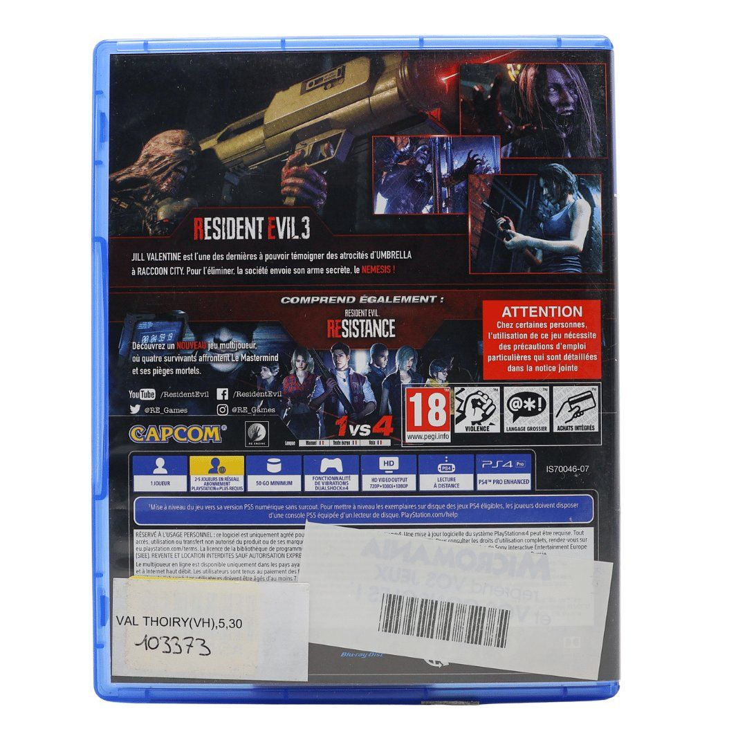 Giochi: Resident Evil 3 - PS4 – Usato da Paudex venduto da dindeboy 1