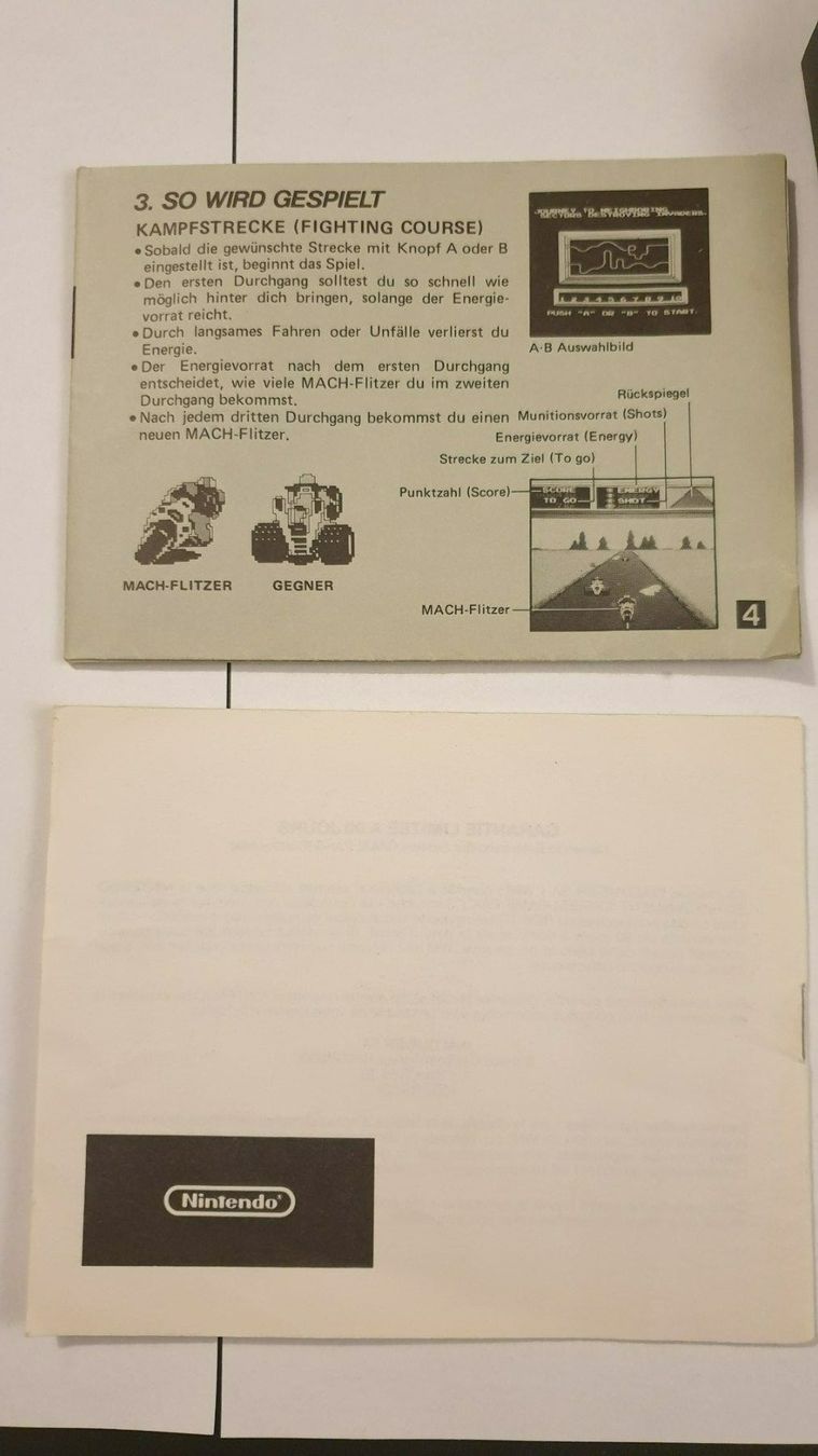 Nintendo Spiele: Mach Rider Programmable Series NES OVP – Gebraucht aus Rain von  4