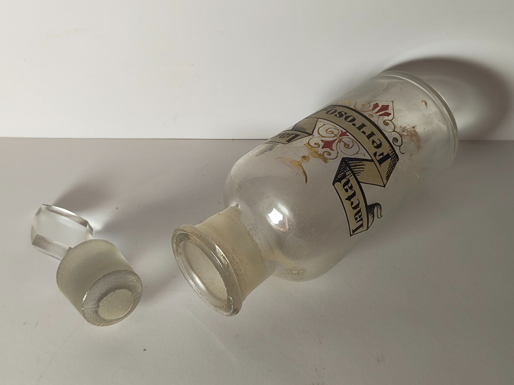 Accessori da laboratorio: Apothekerflasche LACTAT FERROSO Um 1900 18cm – Usato da Monthey venduto da 19_karen_84 2