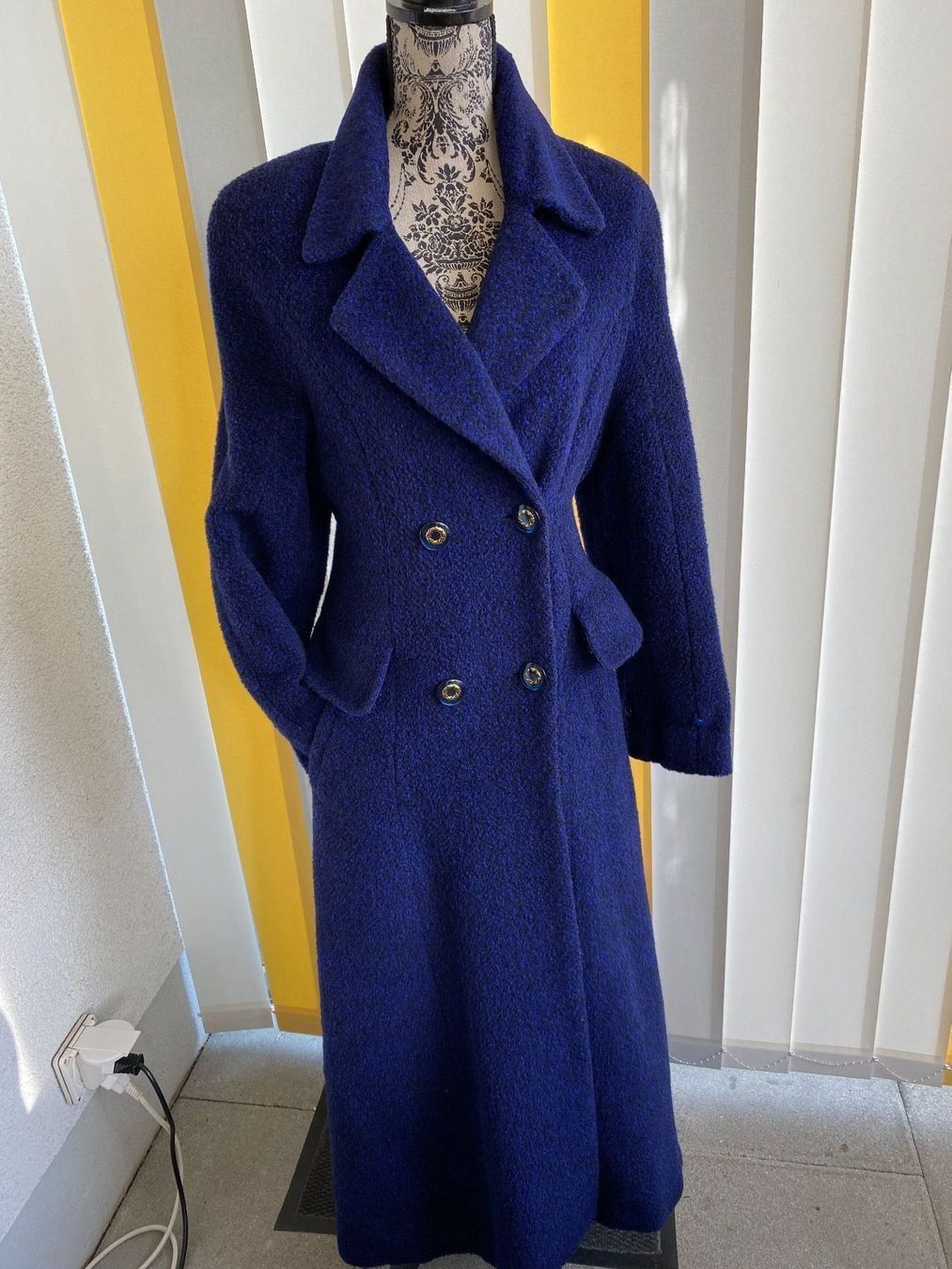 Cappotti: Blauer Wintermantel Wolle  Gr.38-40 – Usato da Dielsdorf venduto da ncgarasi