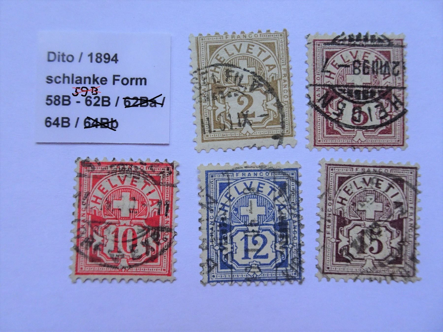 Medaglie: 1894 – Usato da Aadorf venduto da Chnorli-Furz