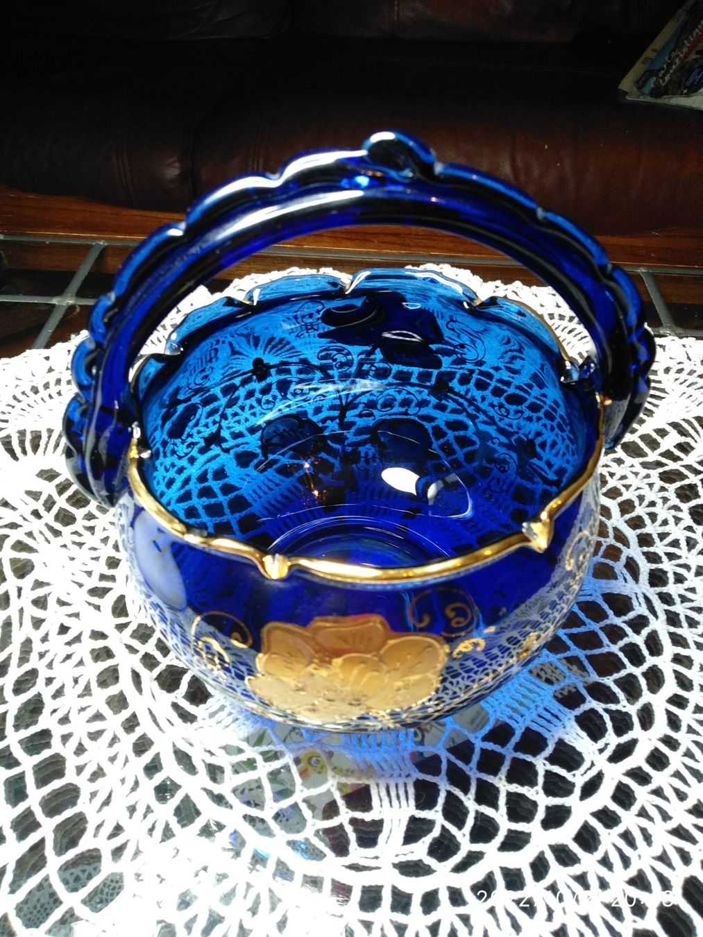 Altro in Antiquarato & Arte: Panier en verre bleu – Usato da Nyon venduto da mgg_gg9j