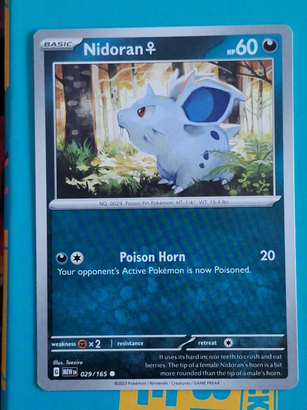Pokémon Carte collezionabili: Nidoran - Pokemon Mew 151 – Usato da Altstätten SG venduto da GGsGameshop
