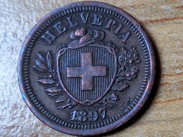 Tutti le monete: 1 Rappen 1897 - sehr schön! – Usato da Münchenstein venduto da purbach1 8