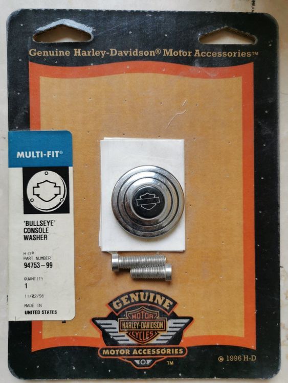 Harley Davidson Bullseye Console Washer original Zubehör Kaufen auf