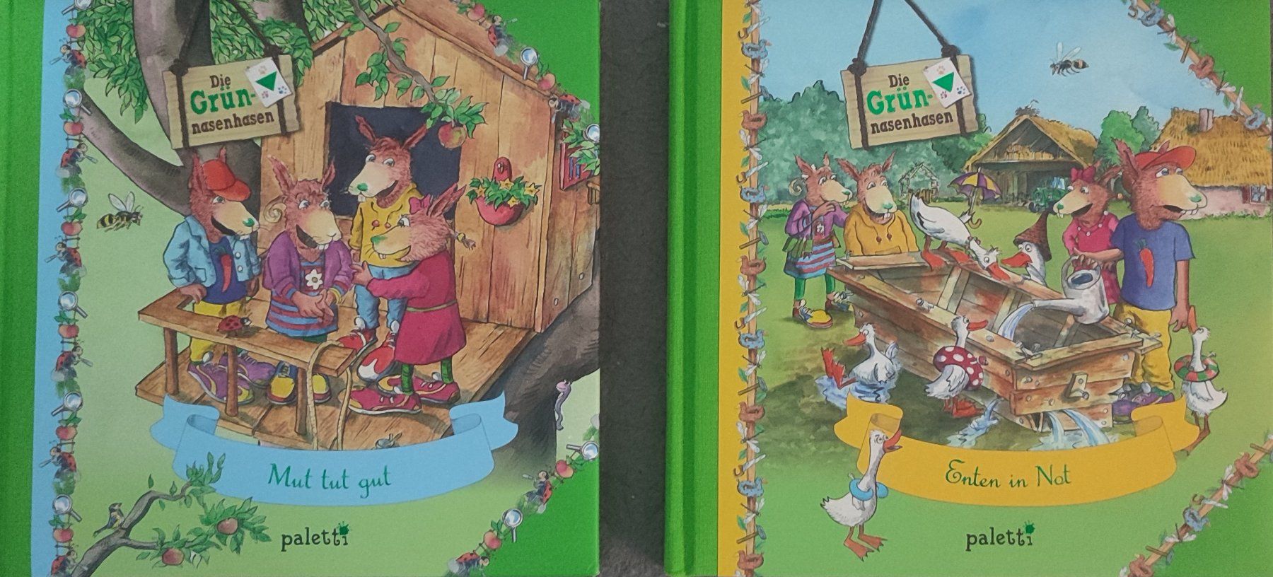 Libri: 2 Bücher "Die Grünnasenhasen" – Usato da Arbon venduto da rstein2000