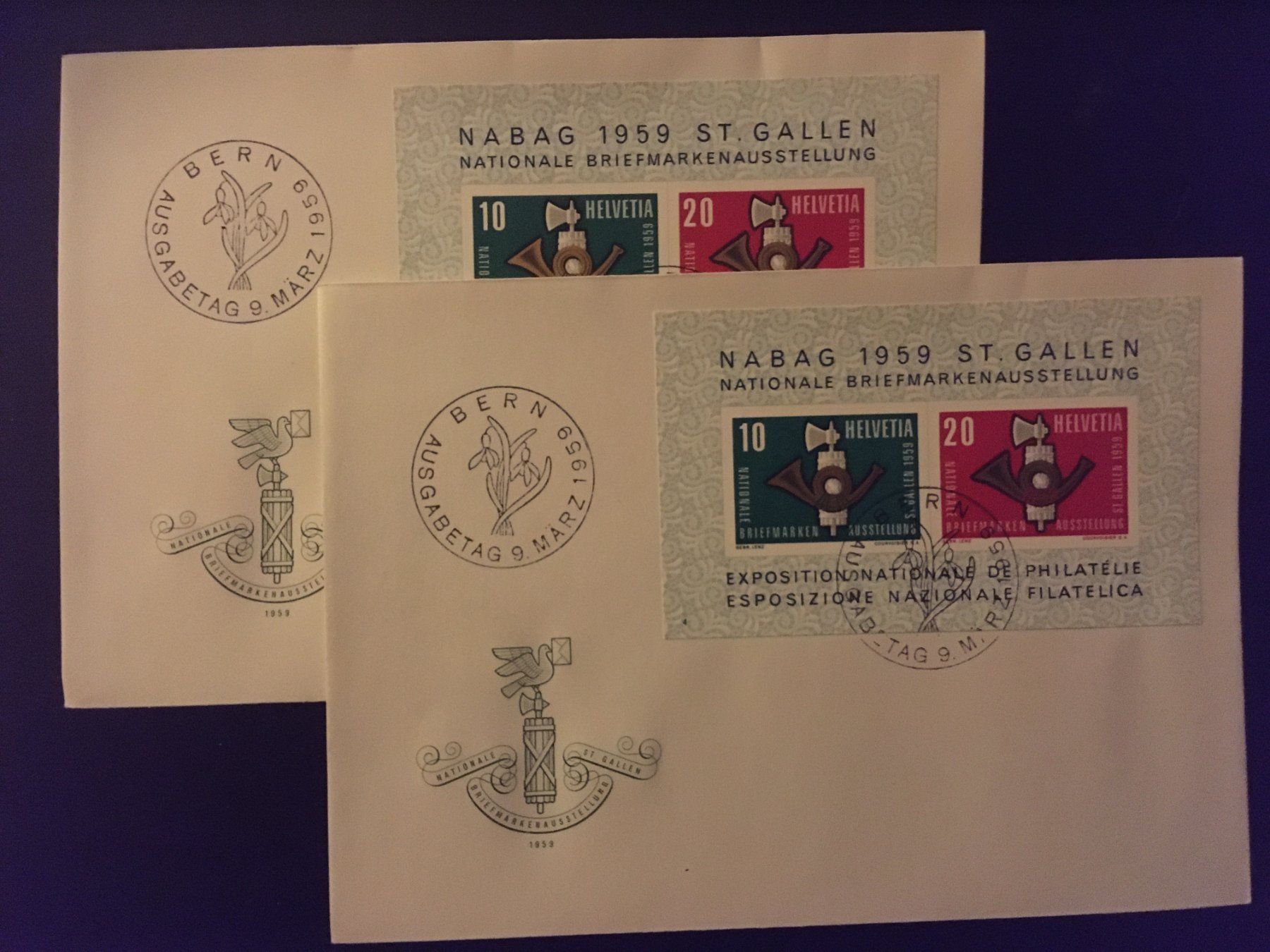 Tutti i francobolli: Lot Nabag Block 1959 – Usato da Nesslau venduto da andi_hon
