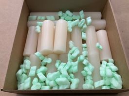 856 Posten Raureifkerzen Ø=5cm H=14cm aus Liquidation