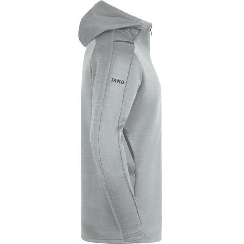 Jako-O Giacche: Jako Freizeitjacke Challenge mit Kapuze - hellgrau melier... – Nuovo e nell'imballaggio originale da St. Gallen venduto da sportglobe 3