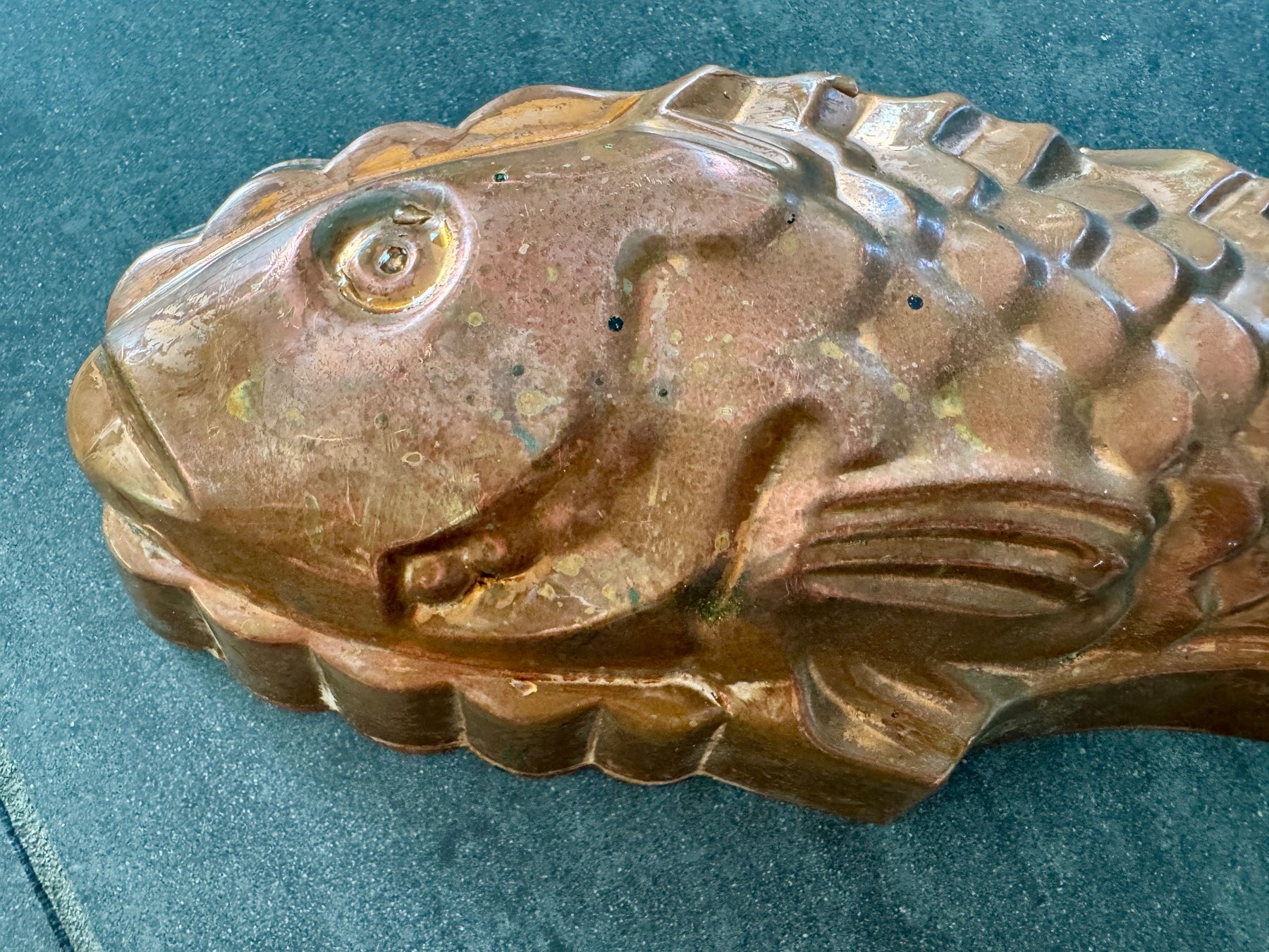 Teglie da forno: Alte Backform Fisch Kupfer 30 cm – Usato da Rothrist venduto da Luckywinner 5