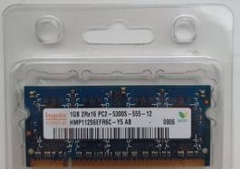 RAM 1GB 2Rx16 PC2-5300S-555-12 (Baugrösse für Laptops)
