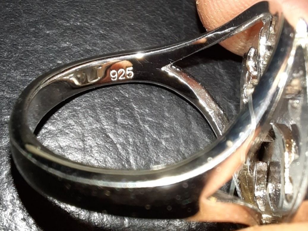Anelli: Anello in argento 925 e madreperla colorata – Usato da Biasca venduto da Old_6blh 4