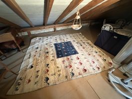 Grosser Persian Gabbeh Teppich, ca. 280 × 300 cm – handgeknü