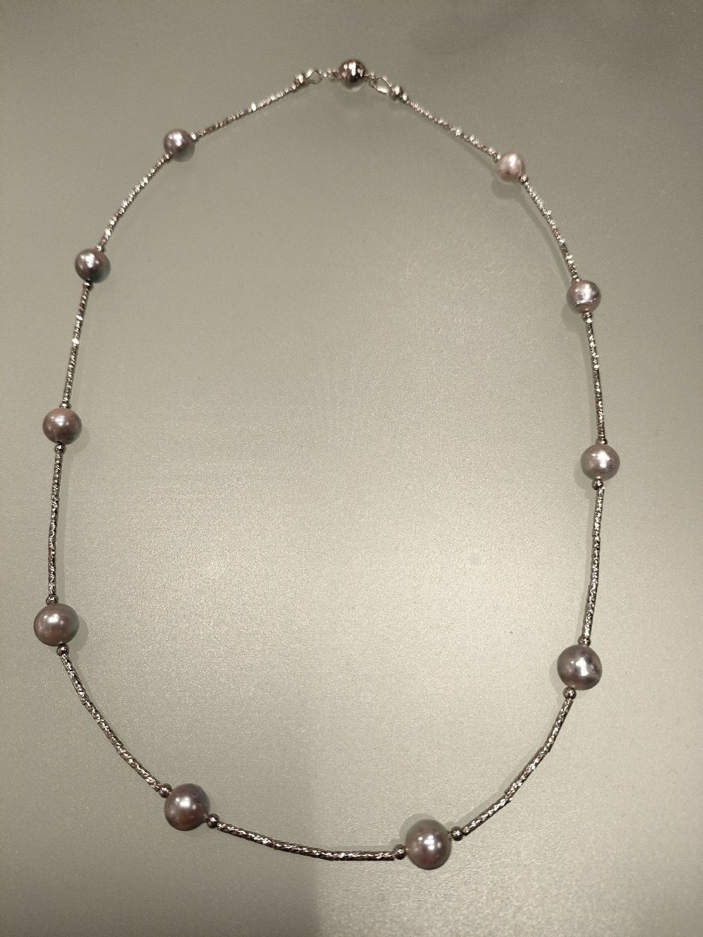 Catenine: Silber Kette mit Akoya Perlen  – Nuovo e nell'imballaggio originale da Bern venduto da Lidia.5 1