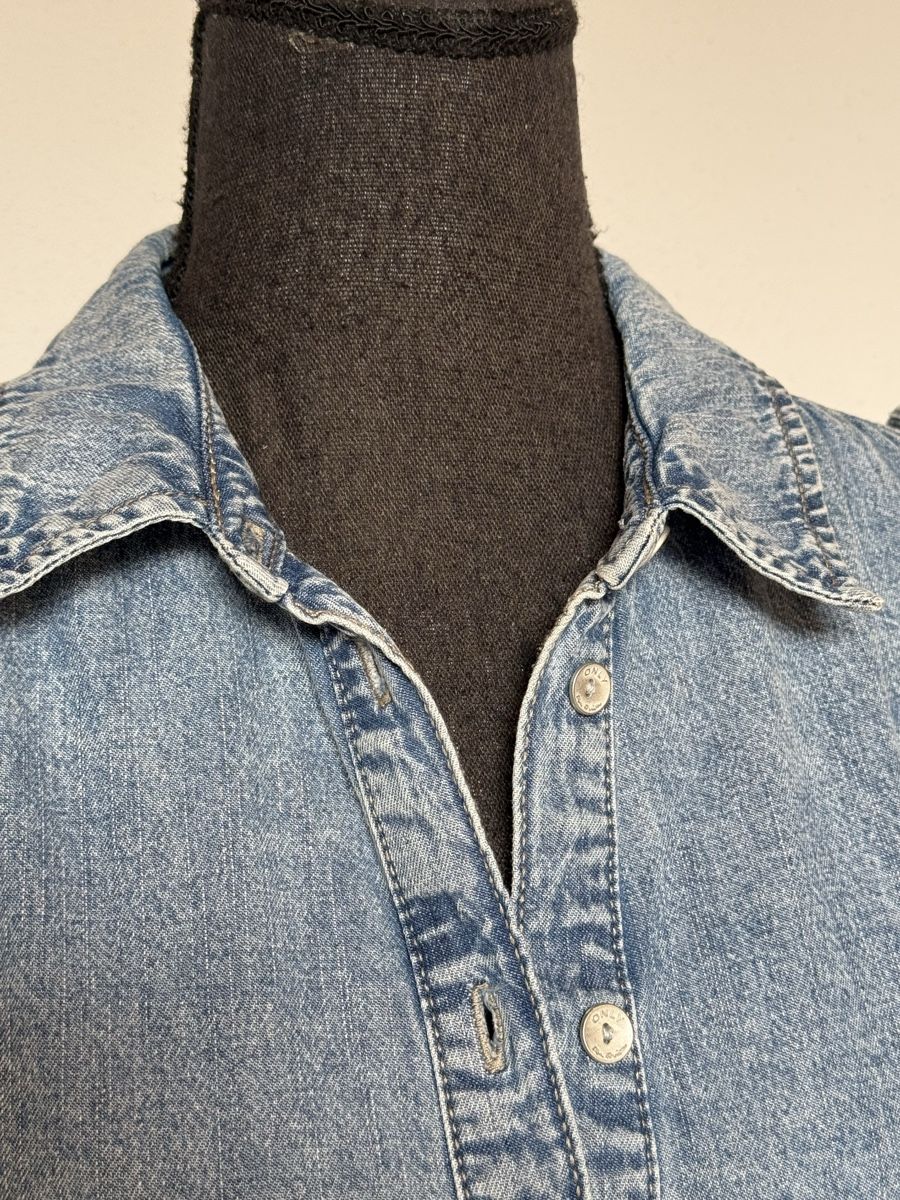 Only Camicette: Boho Jeansbluse von Inlay – Nuovo (secondo la descrizione) da Sigriswil venduto da ck56 5