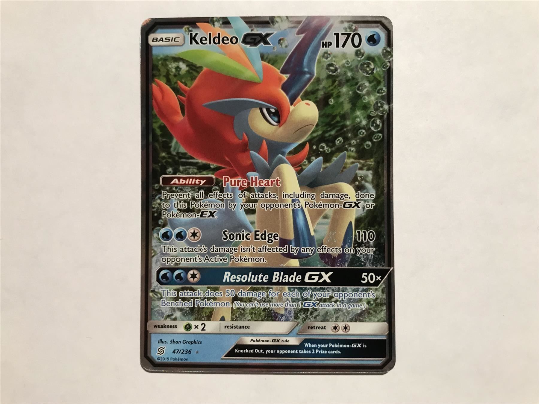 Pokémon Carte collezionabili: Keldeo GX – Nuovo (secondo la descrizione) da Hagendorn venduto da Pokecollectorch 1