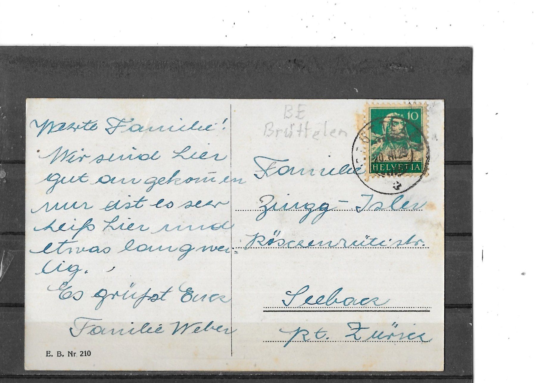 Cartoline postali: BE Gruss aus Brüttelen 1929 – Usato da Schocherswil venduto da Wilare 1