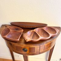 Vintage Holzschalen Teak Obstschale Mid Century Rockabilly