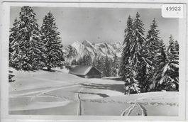 Untere Mosleralp mit Sichelkamm im Winter