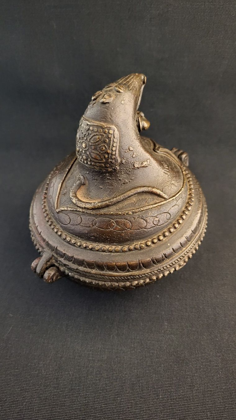 Figuren: Antike Bronze-Dose mit Ratte – Gebraucht aus Basel von spinne02 4