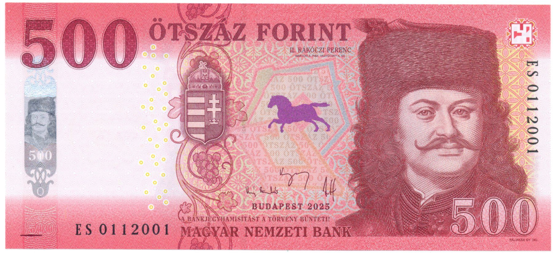 Banconote: Ungarn 500 Forint 2025 – Nuovo (secondo la descrizione) da Au SG venduto da Zogu