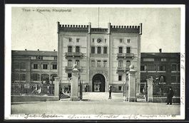 AK Thun, Kaserne, Hauptportal, 1903