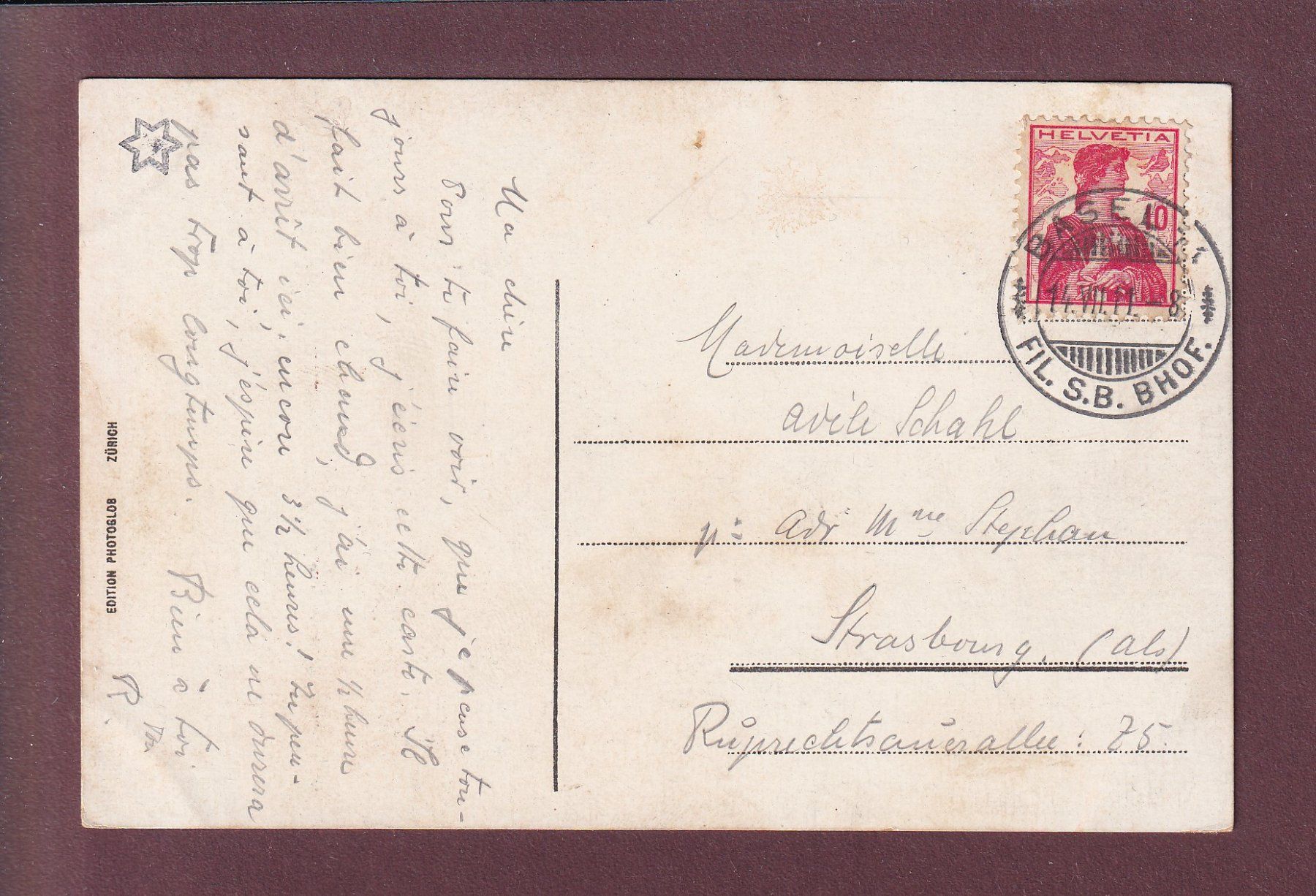 Cartoline postali: BASEL - Rheinbrücke - Tram - 1911 – Usato da Pully venduto da nicecards 1