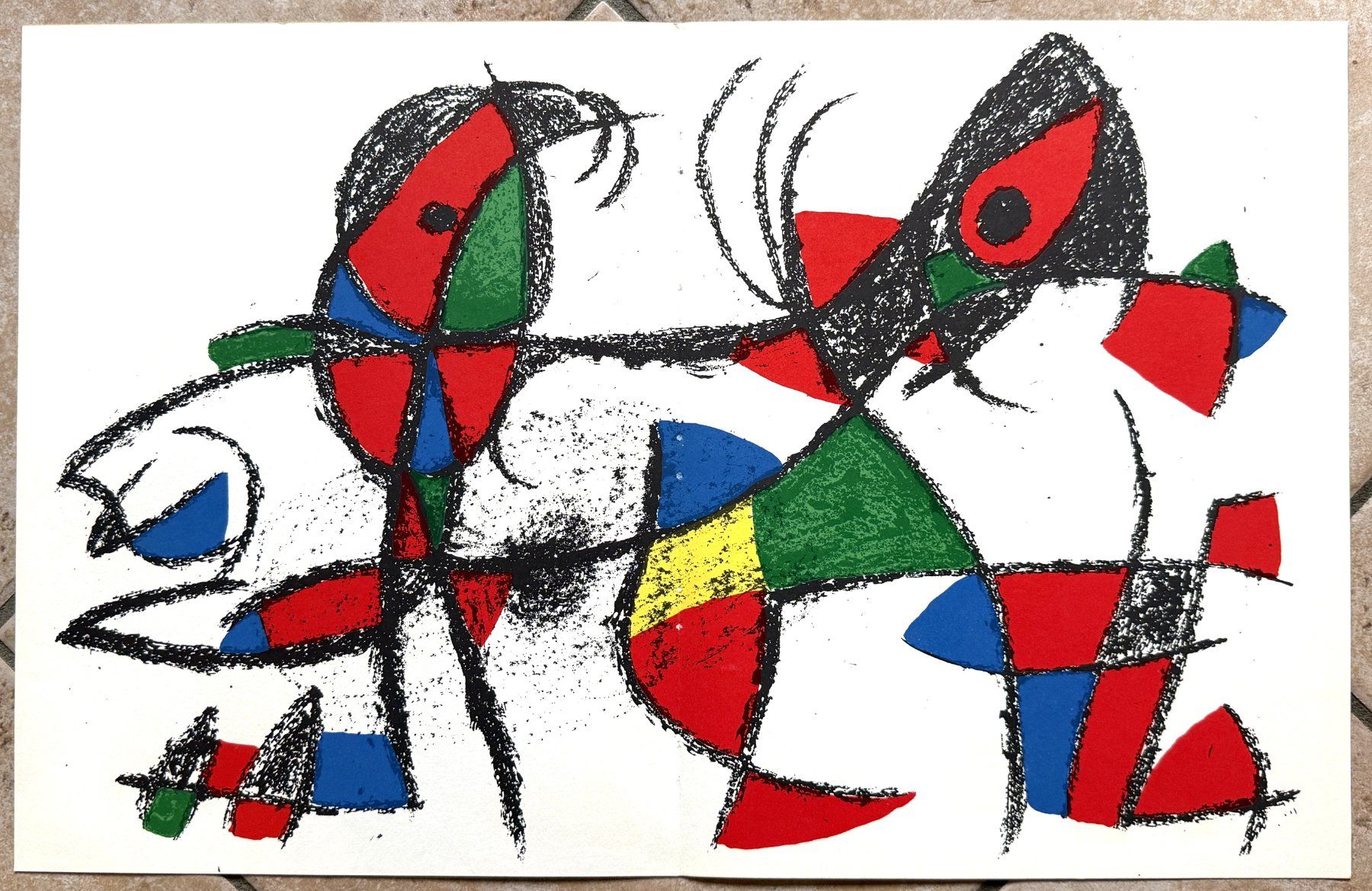 Grafica & Litografie: Joan Mirò - Vintage -Lithographie - 1975 – Nuovo (secondo la descrizione) da Ponte Tresa venduto da 11GalleriaAlterEgo11
