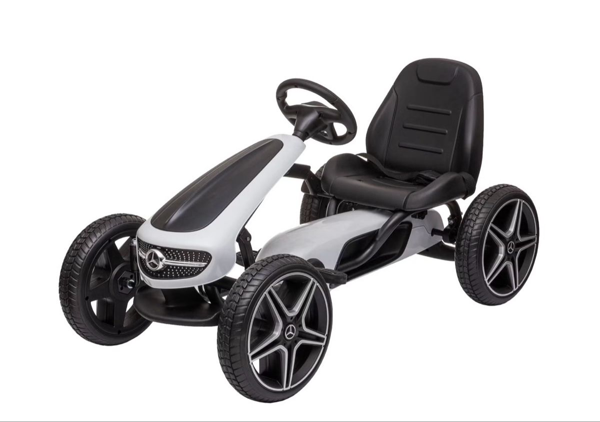 Fahrzeuge für Kinder: Go Kart Kinder Mercedes weiss – Gebraucht aus Zürich von Tombak 1