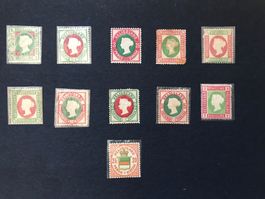 Helgoland ab 1867 - 11 Marken ab Nummer 1