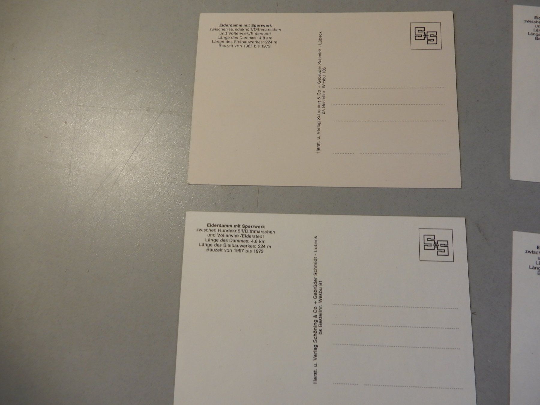 Cartes postales: Ansichtskarten Eiderdamm mit Sperrwerk 4 Stck – D'occasion à Erstfeld par Mario_boe0 6