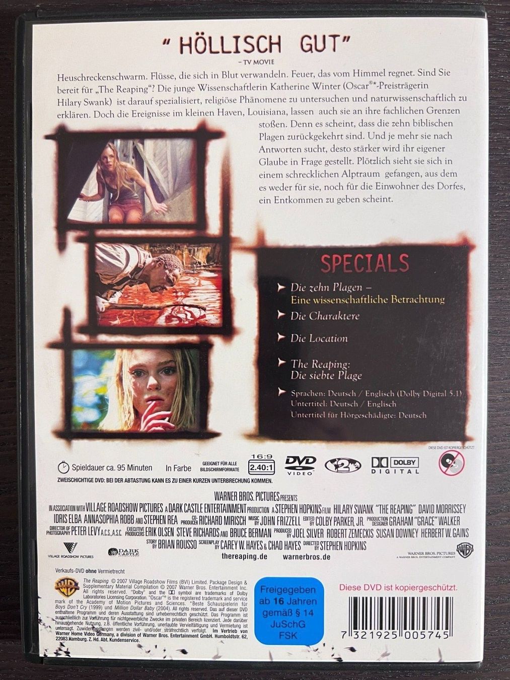 Tutti i DVDs: The Reaping - Die Boten der Apokalypse – Usato da Zürich venduto da FilmFreunde 1