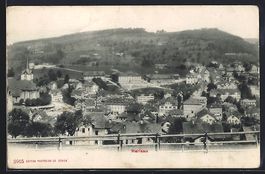 Herisau, Totalansicht mit Bergpanorama a