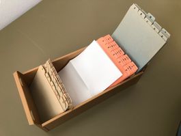 Karteikasten mit 3 alphabetischen Teilern für A5/A6