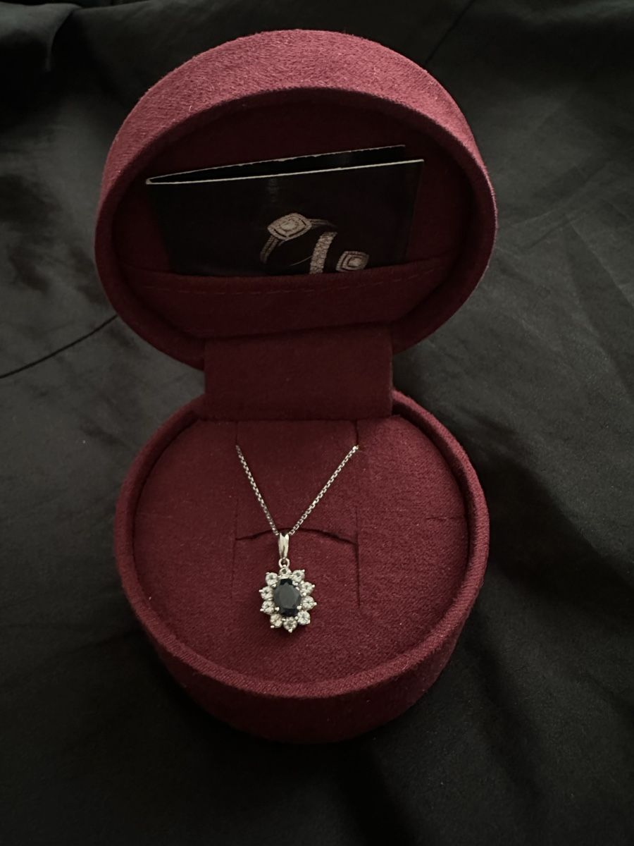 Catenine: Diamanta Paris Halskette mit mit echtem Saphir – Nuovo (secondo la descrizione) da Luzern venduto da alb_g6yd