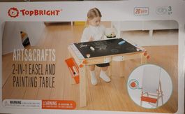 Wandtafel und Tisch für Kinder 2in1 Topbright Neu