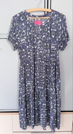 Lieblingsstück Kleid 36 (eher 38), 100% Viskose, Blau Grün