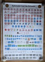 Original ACS Plakat, Verkehrszeichen der Schweiz, Top!