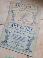 2 Antike Englische Zeichnungs-Lehrhefte, ART of ALL
