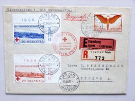 Rotkreuz-Flug 30.VIII.39, GENF > ZÜRICH, F11+...  / BEFUND