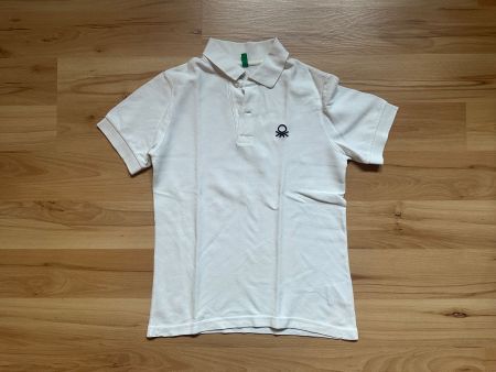 Poloshirt weiss von Benetton Grösse 140