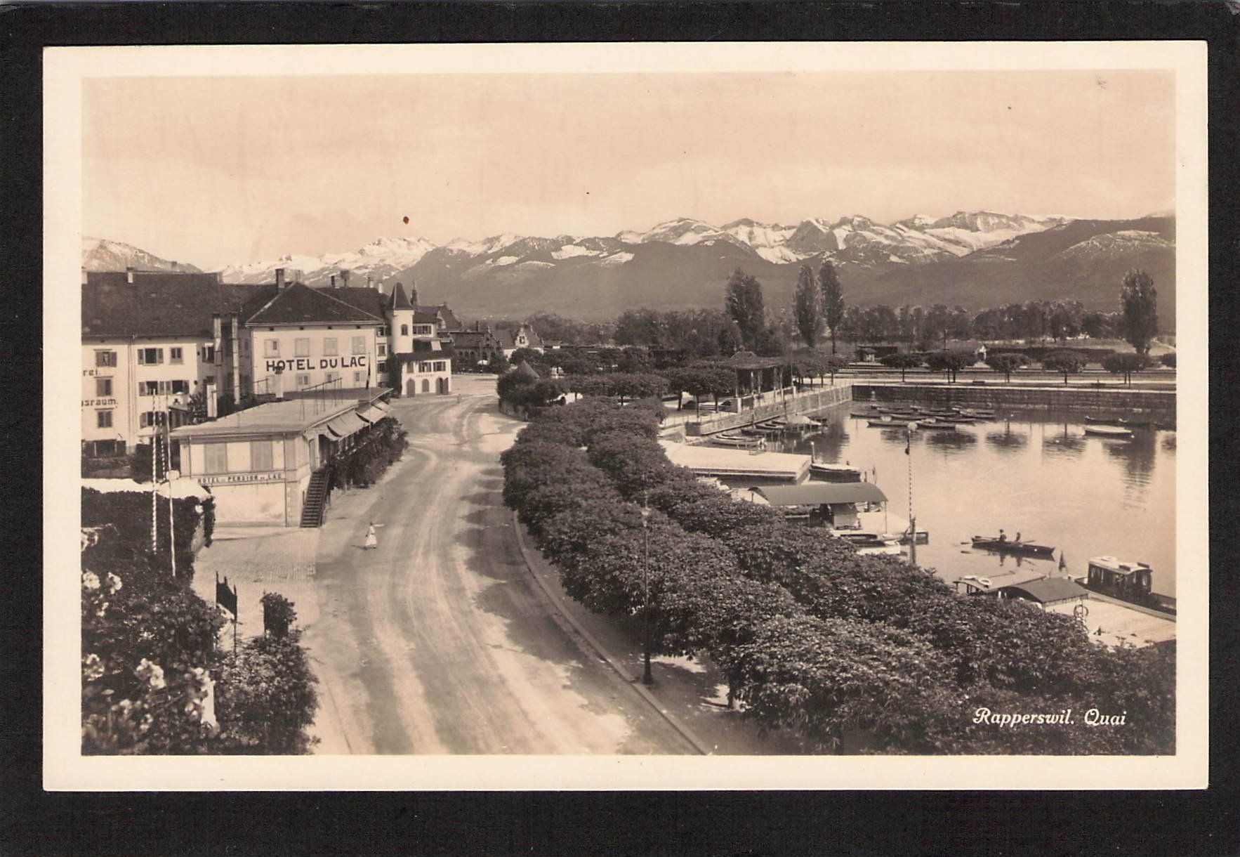 Cartoline postali: #Rapperswil Quai – Usato da Reichenburg venduto da Pipo-67