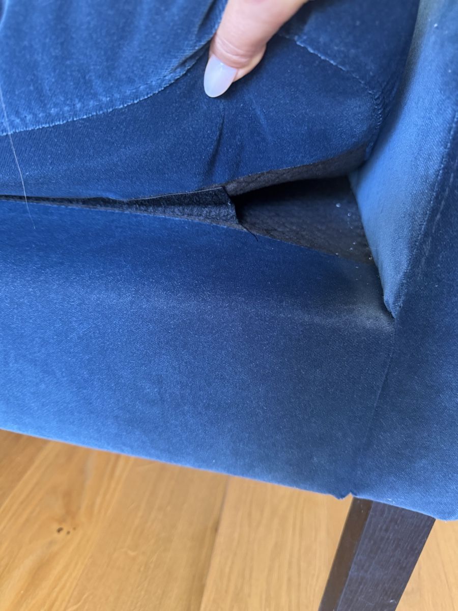 Liegen & Liegestühle: Chaiselongue day bed oder Bank :blau Samt 160cm  – Gebraucht aus Zurich von kat_dcy5 3