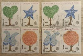 Lote sellos Italia 1986 Europa . 2 bloques