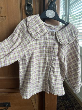 Chemise fille coton