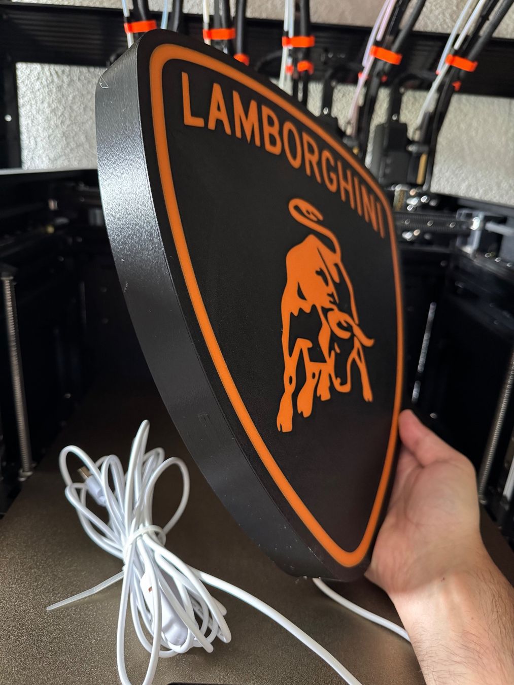 Lampade: Lightbox lampe led LOGO LAMBORGHINI – Nuovo (secondo la descrizione) da Vicques venduto da PAMB3D 2